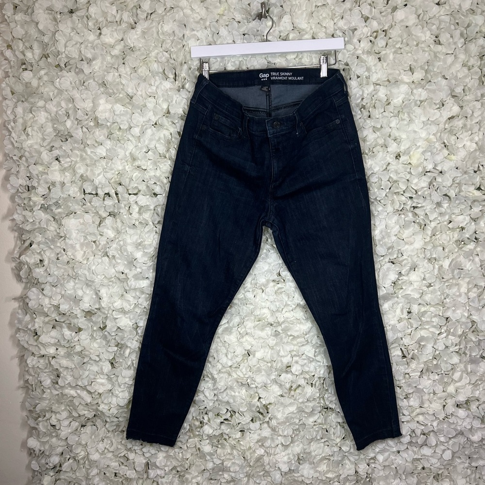 GAP Women's Skinny Jeans - Dark Blue